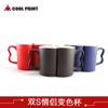 Venta directa de fábrica Taza de cambio de color para pareja Oreja con transferencia de calor Taza Mágica personalidad DIY Regalo de vacaciones Taza Conmemorativa