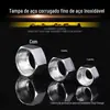 Fio interno de aço inoxidável, capa de cobre corrugada, conector rápido 4 minutos 6 minutos 1 polegada, porca da mangueira de entrada de água, conector de tubo de gás