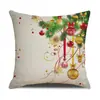 Funda de Almohada Cómoda y Amigable con la Piel Estilo Navideño Árbol de Navidad Linda para Hogar Dormitorio Oficina Respaldo Cojín de Sofá