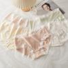 Pantalones de crema japoneses ropa interior de chica dulce algodón amigable con la piel jacquard transpirable cadera cintura alta elástica ropa interior mujeres venta al por mayor