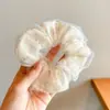 Elástico de cabelo laço francês estilo coreano 2026 nova corda de cabelo vintage com toque de alta qualidade, scrunchie estilo faculdade britânica para mulheres
