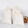 Bolsa de lona con cordón para regalos publicitarios, bolsa de almacenamiento con cordón para harina de arroz, al por mayor en stock, se puede imprimir logo