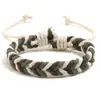 Novas Pulseiras Coloridas Trançadas, Pulseiras Artesanais de Estilo Étnico, Pulseiras Ajustáveis Simples Estilo Coreano para Casais Estudantes