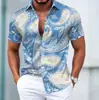 Sitio web independiente transfronterizo más vendido para hombre, nueva camisa hawaiana de manga corta para vacaciones con diseño de impresión 3D