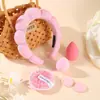 Faixa de Cabelo Popular para Comércio Exterior, Esponja para Lavar o Rosto, Conjunto de Esponjas para Pó, Pó Finalizador Fino Amigo da Pele, Esponja de Maquiagem, Corretivo, Ferramentas de Beleza