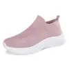 Zapatos calcetín casuales deportivos de talla grande, ultra ligeros, suela suave, sensación de pisar palomitas de maíz para hombre, absorción de impactos, sin cordones, slip-on de un solo paso, transpirables