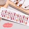 ColeçãoUnhas em Formato de Amêndoa com Estilo Europeu e Americano, Design Olho de Gato, Estilo Oceano de Luxo Único, Unhas Usáveis Dopamina, Arte de Unhas Ice, 30 Peças