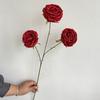 3 grandes cabeças concubina imperial mei cerimônia de casamento auditório teto suspenso guia de estrada alta fileira de flores decoração rosa mesa flor de garrafa em estoque