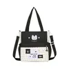 Bolso de Hombro Individual con Lunares Estilo Academia Lindo Ins Japonés para Estudiantes Mujeres, Bolso de Mano para Clase, Bolso de Estudio, Bolso Cruzado de Gran Capacidad
