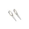 Arete Geométrico Transfronterizo Europeo y Americano Temperamento de Alta Gama Nicho Colgante Triángulo Invertido Aretes de Hebilla para la Oreja Femeninos Circonita Microincrustada