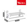 Toallero de acero inoxidable sin perforaciones para baño, toallero de pared de lujo, barra para colgar toallas de baño
