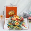 Cartão de felicitações dobrável de borboleta grande tridimensional criativo estilo ins, ornamentos dobráveis feitos à mão, presentes de feriado para amigos