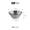 Tazón para Ensalada Estilo Coreano de Acero Inoxidable 304, Color Dorado, Alto Valor Estético, Tazón para Raspado de Hielo, Tazón para Helado, Tazón para Mezclar Fideos, Tazón Cónico