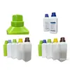 Al por mayor en stock Botellas cuadradas de 450/500 ml para detergente para ropa, Botellas de plástico PE para suavizante de telas, Solución nutritiva y Productos de cuidado