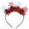 Genial Sombrero para el Día de la Independencia Amazon Más Vendido Día Nacional Estrella de Cinco Puntas Diadema Luminosa