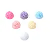 Macaron Helado Semicírculo Juguete de Comida Accesorios de Resina Pegamento de Crema Zapatos con Agujeros para DIY Funda de Teléfono Móvil Llavero Accesorios para el Cabello