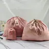 Bolsa de Almacenamiento de Viaje de Satén Suave como la Seda Bolsa con Cordón para Equipaje Bolsa de Tela Tamaño Ropa Interior Bolsa a Prueba de Polvo