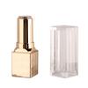 Tubo de lápiz labial con tapa transparente de diamante cuadrado, material de embalaje, 3,5 g, corrector de realce a presión, subtubo de corrector, tubo vacío