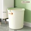 Bote de Basura Estilo Crema para el Hogar Tamaño Grande Alto Valor Estético Cocina Sala de Estar Baño Inodoro Simple Dormitorio Lujo Ligero Bote de Basura