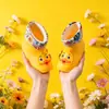 Fengqingfan Impermeables Elásticos Boca Amarilla Patito Botas de Lluvia para Niños Niños y Niñas Botas de Lluvia para Bebé Niños Pequeños Zapatos de Goma para Agua Zapatos de Agua para Niños