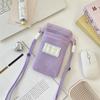 5816 Bolsa Pequeña de Malla Fresca para Guardar Teléfono Móvil para Mujer 2025 Nuevo Verano Dulce Bolso para Teléfono Móvil con Correa Cruzada