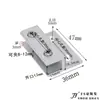 Clip de Vidrio Forma de H Clip para Espejo Clip Fijo Clip para Sandwich de Placa de Partición Clip para Placa de Plexiglás Clip para Azulejo de Aleación de Aluminio