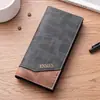 Nueva cartera larga con cremallera para hombre, cartera tipo clutch de negocios para jóvenes, multifuncional con compartimentos para tarjetas de identificación y monedas, cartera de cuero para hombre