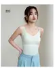Popular Camisola 6617 Sem Costura de Seda Ice com Bojo a Ar para Usar por Cima e por Baixo com Costas Bonitas e Efeito Emagrecedor Top Base para Mulheres