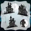 Decoração Artesanal de Silhueta 3D Transfronteiriça Festival de Halloween Festa Pegadinha Monstro Árvore Grande Ornamento de Madeira para Casa