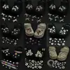 Zapatos con Agujeros DIY Charms para Zapatos Estrella Rosa Lazo Nueva Hebilla de Zapato Estrella de Pedrería Accesorios Decoraciones de Moda