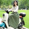Manta eléctrica para parabrisas de coche de otoño e invierno, rodilleras térmicas para motociclismo y ciclismo, falda gruesa forrada de polar, falda cortavientos, protección contra el frío para hombres y mujeres