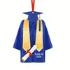 Temu Transfronterizo Más Vendido Temporada de Graduación Uniforme Doctoral Acrílico Plano Colgante Decorativo Creativo