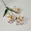 3 Ramas Largas Flor de Lirio Serie de Colores Monet Flores Artificiales Hogar Vestido Accesorios de Fotografía Boda Mesa de Comedor Ramo Flores Falsas