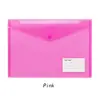 [Exclusivo Transfronteiriço] Bolsa Plástica Transparente A4 com Botão Cor PP Kit de Armazenamento de Arquivos de Escritório Amazon