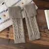 Polainas Cálidas Gruesas Estilo Fair Isle Otoño e Invierno para Mujer Venta al por Mayor Sensación de Alta Gama