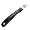 Barreta de acero inoxidable multiusos accesorios para barbacoa utensilios red para hornear tenedor bandeja máquina elevadora herramienta bandeja para hornear carbón mango negro palo recogedor de mano