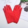 Guantes finos de primavera y verano, etiqueta para baile cuadrado, otoño, transpirables, protección solar, elásticos, para montar a caballo y conducir, guantes de mujer