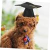 2026 Chapéu de Formatura de Animal de Estimação Chapéu de Bacharel para Cachorro Chapéu Preto de Doutorado 2026 Chapéu com Pingente de Borla Chapéu de Formatura