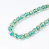 Pulsera de cuentas de vidrio con lámina de plata colorida y polvo de oro, accesorios para pulseras, joyería hecha a mano DIY, componentes de pulseras, cuentas sueltas al por mayor