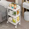 Rack de Armazenamento para Carrinho de Bebê Cozinha de Chão Quarto Multicamadas Snack Móvel Banheiro Vaso Sanitário Armazenamento Rack
