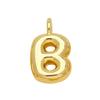 Amazon Venta Caliente Transfronteriza Chapado en Cobre Oro Real de 18k Colgante de 26 Letras Inglesas Collar Cadena Clavicular Linda Hip Hop