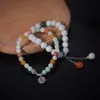 Muestra de Pulsera de Jade Liquidación Pulsera de Bolas de Colores Diversas Bolas de Jade Natural Pulsera Transparente como el Hielo Regalo de Cumpleaños