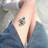Tatuaje de flor de rosa, resistente al agua, de larga duración, para mujer, con jugo de hierbas, semipermanente, para brazo, simulación de flor
