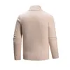 2025 Amazon Otoño e Invierno Nuevo Jersey de Punto para Hombre con Cuello Alto y Media Cremallera Tops para Hombre