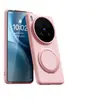 Adequado para Capa de Celular Vivox300Ultra, Novo Suporte Magnético Giratório, Capa Protetora Anti-Queda de Silicone Líquido