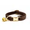 Collar de Campana de Felpa para Gato Mascota al por Mayor Collar Grabado Láser Collar para Cuello de Gato Mascota Collar para Gato