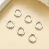 Anel Fechado de Prata Grossa Banhado a Ouro Cobre 18K Anel Aberto Conserva Cor Acessórios de Joia Pulseira Anel Aberto Conector DIY Feito à Mão