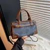 Bolso tote de lona patchwork vintage con múltiples bolsillos, bolso de hombro, bolso para motocicleta, estilo casual, adecuado para ir al trabajo, bolso cruzado, bolsa de compras y maletín