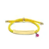 Pulseira de Corda de Mão Multicor Transfronteiriça Europeia e Americana Material em Branco Pronto para Uso Acessórios de Diamante Roxo Rosa Gravação Presente Pulseira de Aço Inoxidável