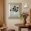 Pintura Decorativa Vintage Estilo Francés con Fragancia de Tulipán "Floral Oriental" para Sala de Estar, Pintura Colgante Estilo Chang Yu para Dormitorio y Sala de Té